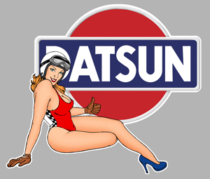 Sticker PINUP DATSUN PA184 : Couleur Course