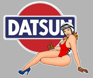 Sticker PINUP DATSUN PA185 : Couleur Course