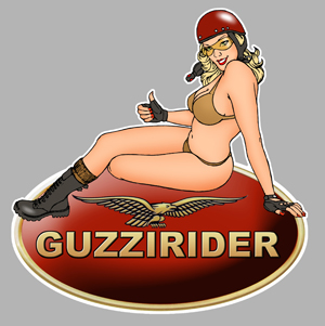 Sticker PINUP GUZZI PA205 : Couleur Course