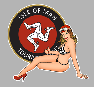 Sticker PINUP TOURIST TROPHY TT PA209 : Couleur Course