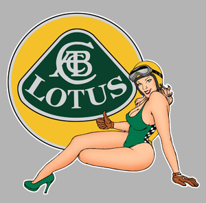 Sticker PINUP LOTUS PA217 : Couleur Course