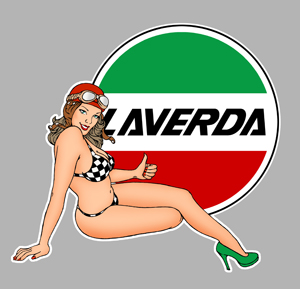 Sticker PINUP LAVERDA PA220 : Couleur Course