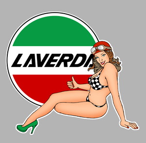 Sticker PINUP LAVERDA PA221 : Couleur Course