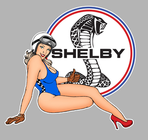 Sticker PINUP SHELBY PA258 : Couleur Course