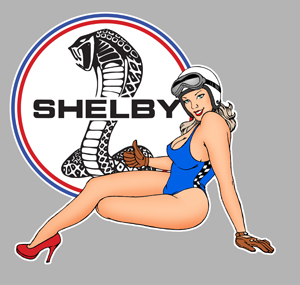 Sticker PINUP SHELBY PA259 : Couleur Course