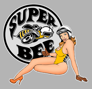 Sticker PINUP SUPER BEE PA263 : Couleur Course