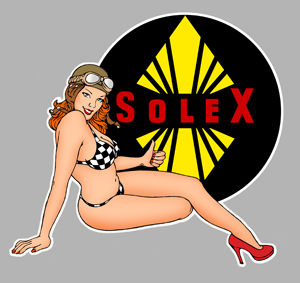Sticker PINUP SOLEX PA268 : Couleur Course
