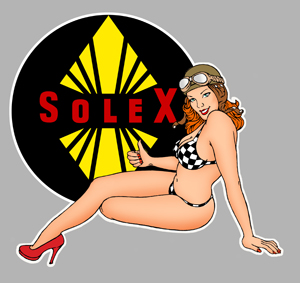 Sticker PINUP SOLEX PA269 : Couleur Course