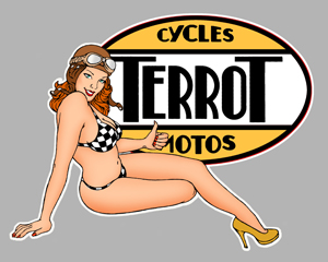 Sticker PINUP TERROT PA272 : Couleur Course