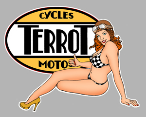 Sticker PINUP TERROT PA273 : Couleur Course