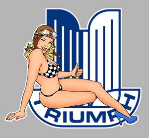 Sticker PINUP TRIUMPH PA274 : Couleur Course