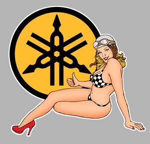 Sticker Pin-up Vahiné