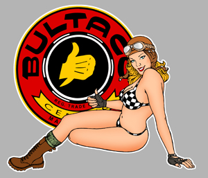 Sticker PINUP BULTACO PA299 : Couleur Course