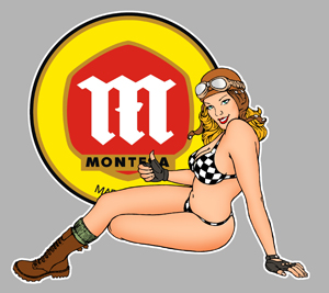 Sticker PINUP MONTESA  : Couleur Course