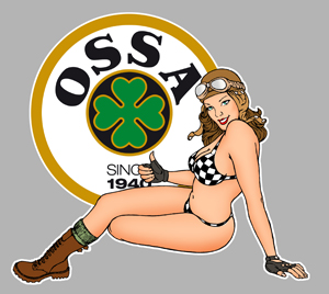 Sticker PINUP OSSA : Couleur Course