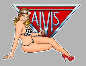 Sticker PINUP ALVIS PA318 : Couleur Course