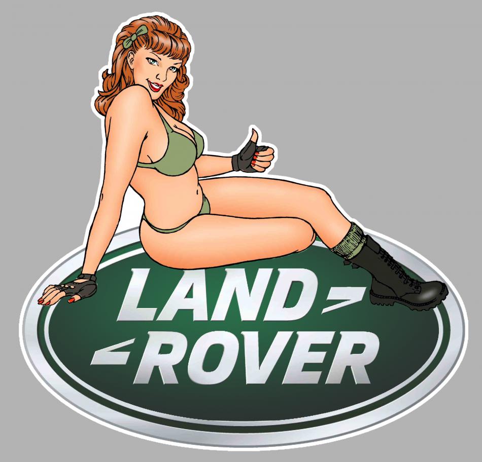 Sticker PINUP LAND ROVER PA340 : Couleur Course