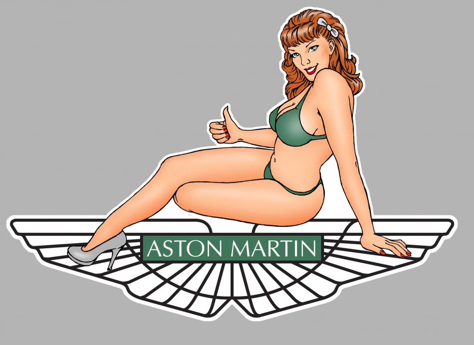 Sticker PINUP ASTON MARTIN PA357 : Couleur Course