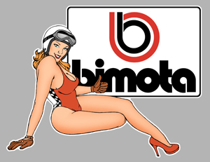 Sticker PINUP BIMOTA PA366 : Couleur Course