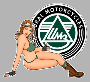 Sticker PINUP URAL  : Couleur Course