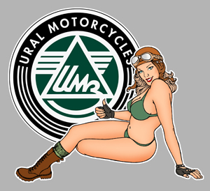 Sticker PINUP URAL : Couleur Course