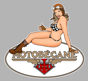 Sticker PINUP MOTOBECANE PA390 : Couleur Course