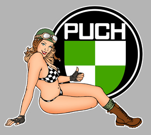 Sticker PINUP PUCH PA392 : Couleur Course