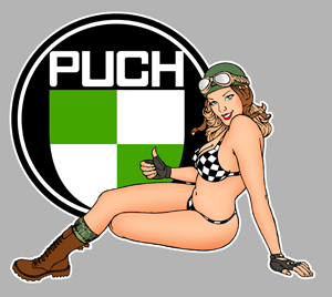 Sticker PINUP PUCH PA393 : Couleur Course