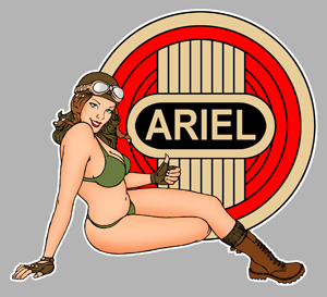 Sticker PINUP ARIEL PB409 : Couleur Course