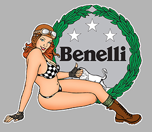 Sticker PINUP BENELLI PB438 : Couleur Course