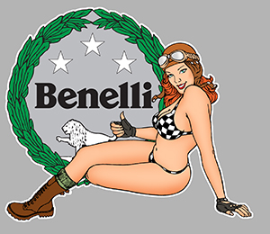 Sticker PINUP BENELLI PB439 : Couleur Course