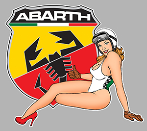 Sticker PINUP ABARTH PB441 : Couleur Course