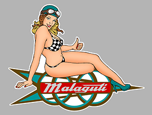 Sticker PINUP  MALAGUTI PB445 : Couleur Course