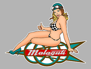 Sticker PINUP MALAGUTI PB446 : Couleur Course