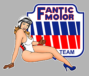 Sticker PINUP FANTIC MOTOR : Couleur Course