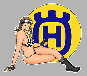 Sticker PINUP HUSQVARNA PB457 : Couleur Course