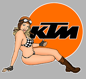 Sticker PINUP KTM PB461 : Couleur Course