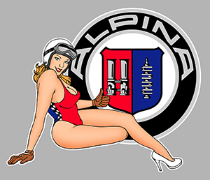 Sticker PINUP BMW ALPINA PB469 : Couleur Course