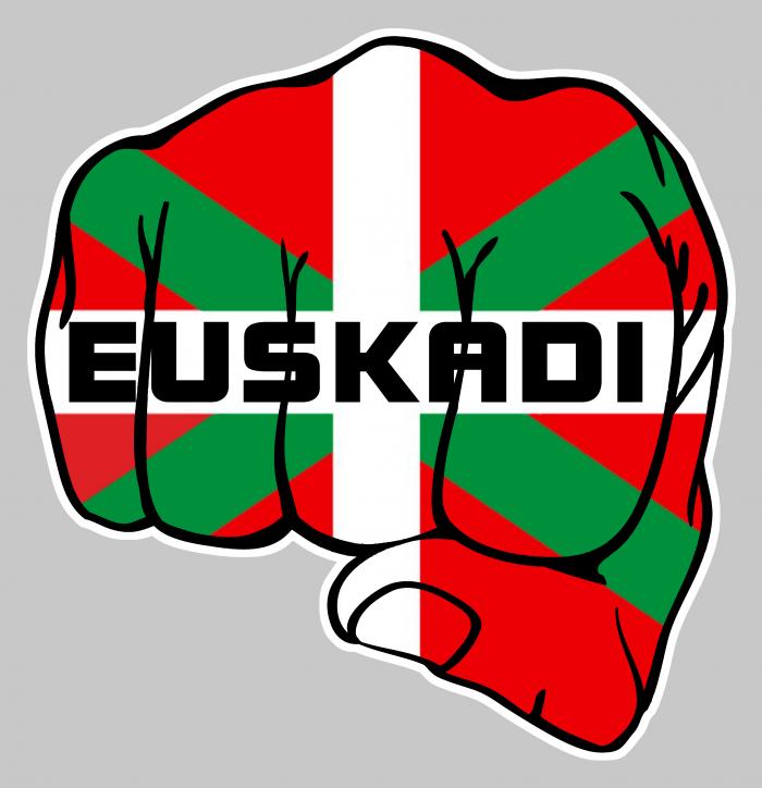 Sticker POING EUSKADI PAYS BASQUE : Couleur Course