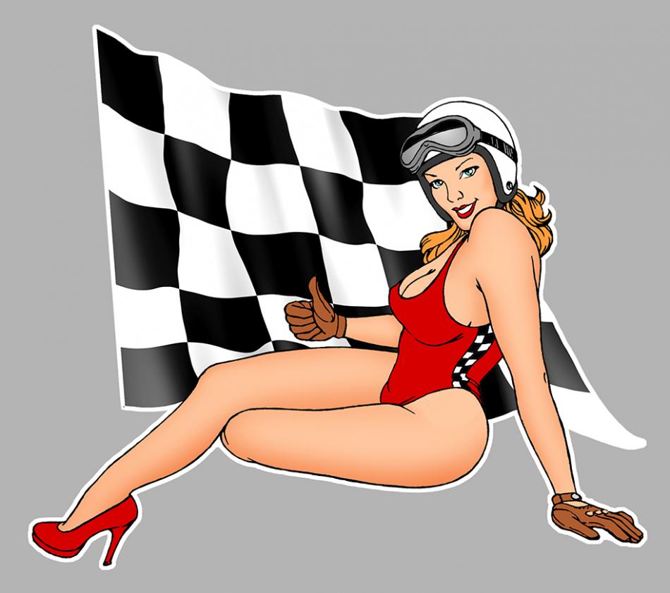 Sticker PINUP RACING PB494 : Couleur Course