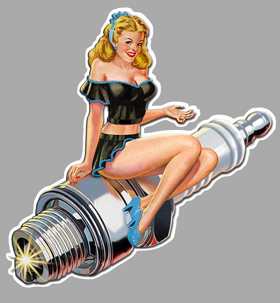 Sticker PINUP BOUGIE PC062 : Couleur Course