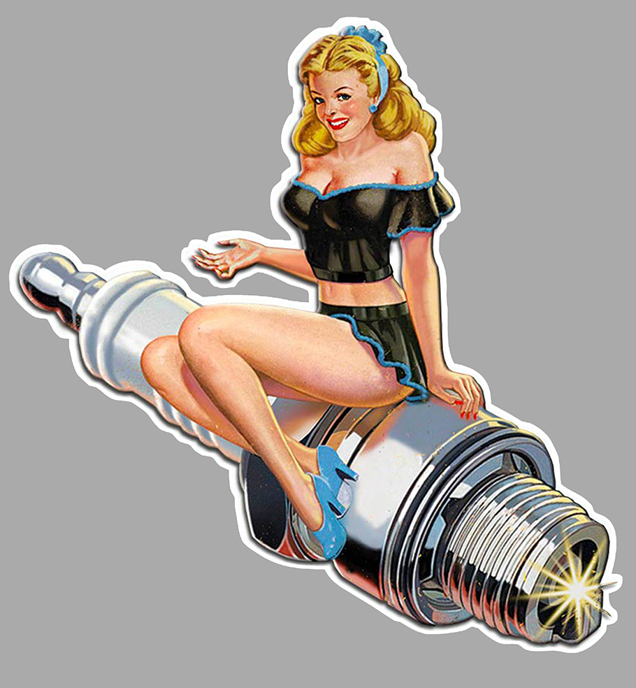 Sticker PINUP BOUGIE PC063 : Couleur Course