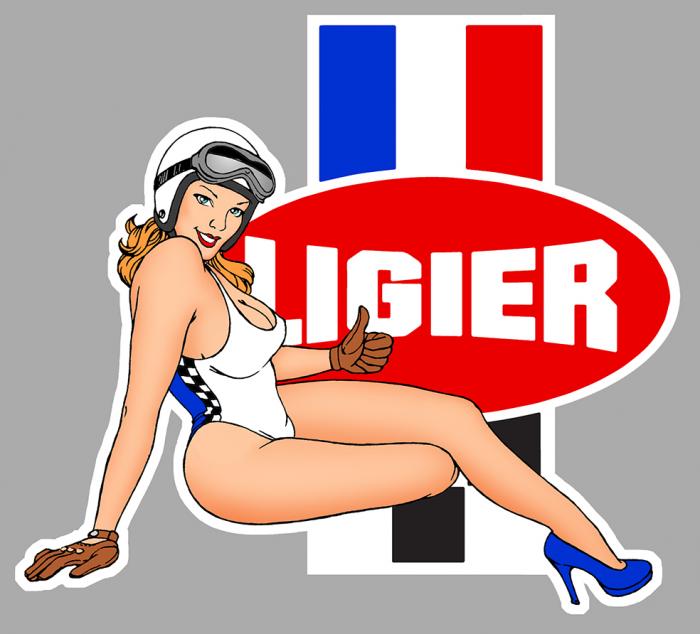 Sticker  PINUP LIGIER : Couleur Course