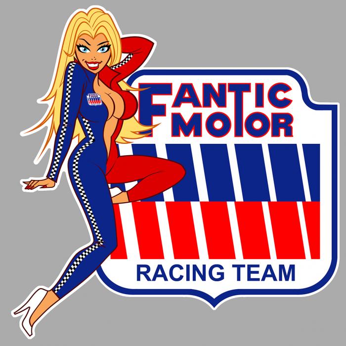 Sticker PINUP FANTIC MOTOR : Couleur Course