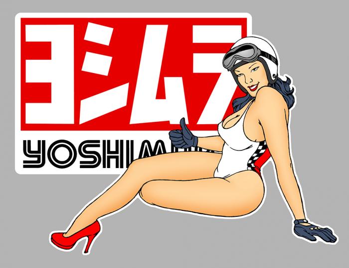 Sticker PINUP YOSHIMURA : Couleur Course