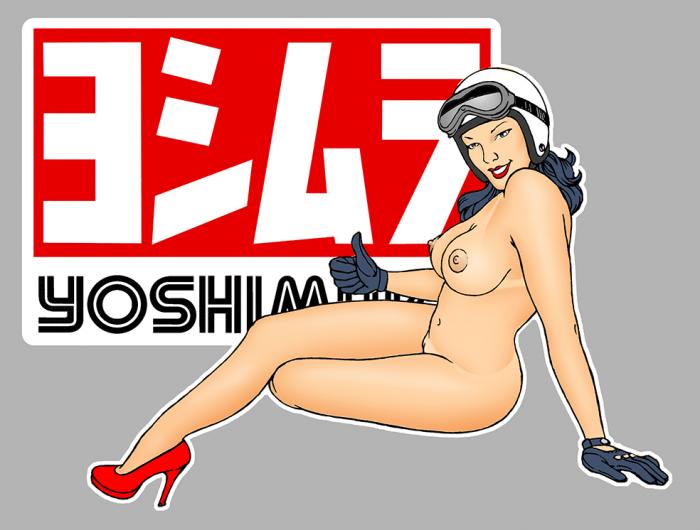 Sticker PINUP YOSHIMURA SEXY : Couleur Course