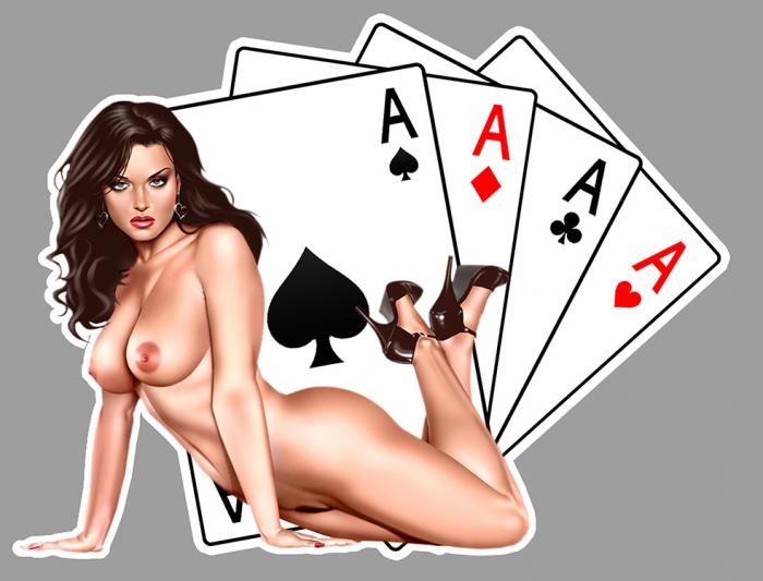 Sticker PINUP POKER : Couleur Course