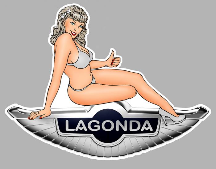 Sticker PINUP ASTON MARTIN LAGONDA : Couleur Course