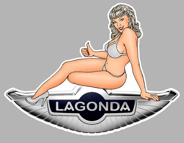 Sticker PINUP ASTON MARTIN LAGONDA : Couleur Course