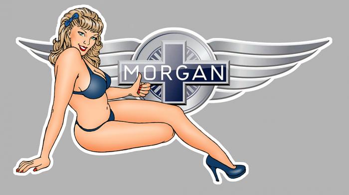 Sticker PINUP MORGAN : Couleur Course